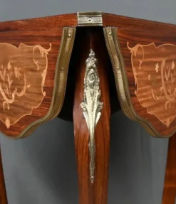 Petite Table à Volets en Acajou, époque Napoléon III – 2ème partie XIXe