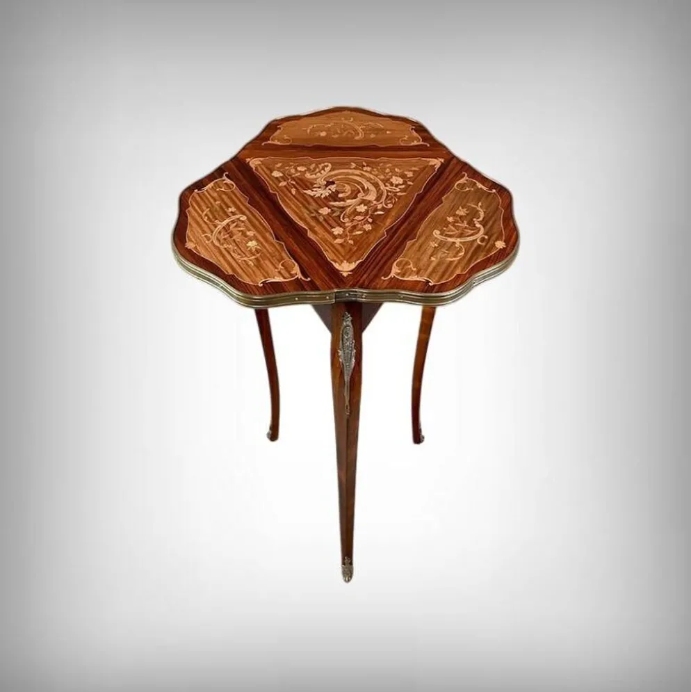 Petite Table à Volets en Acajou, époque Napoléon III – 2ème partie XIXe