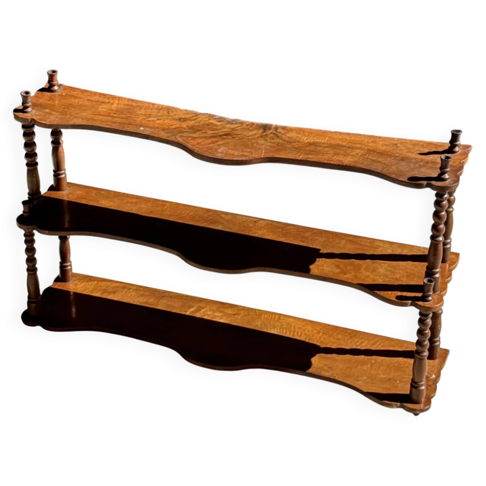Petite étagère à trois niveaux en chêne H41 L68