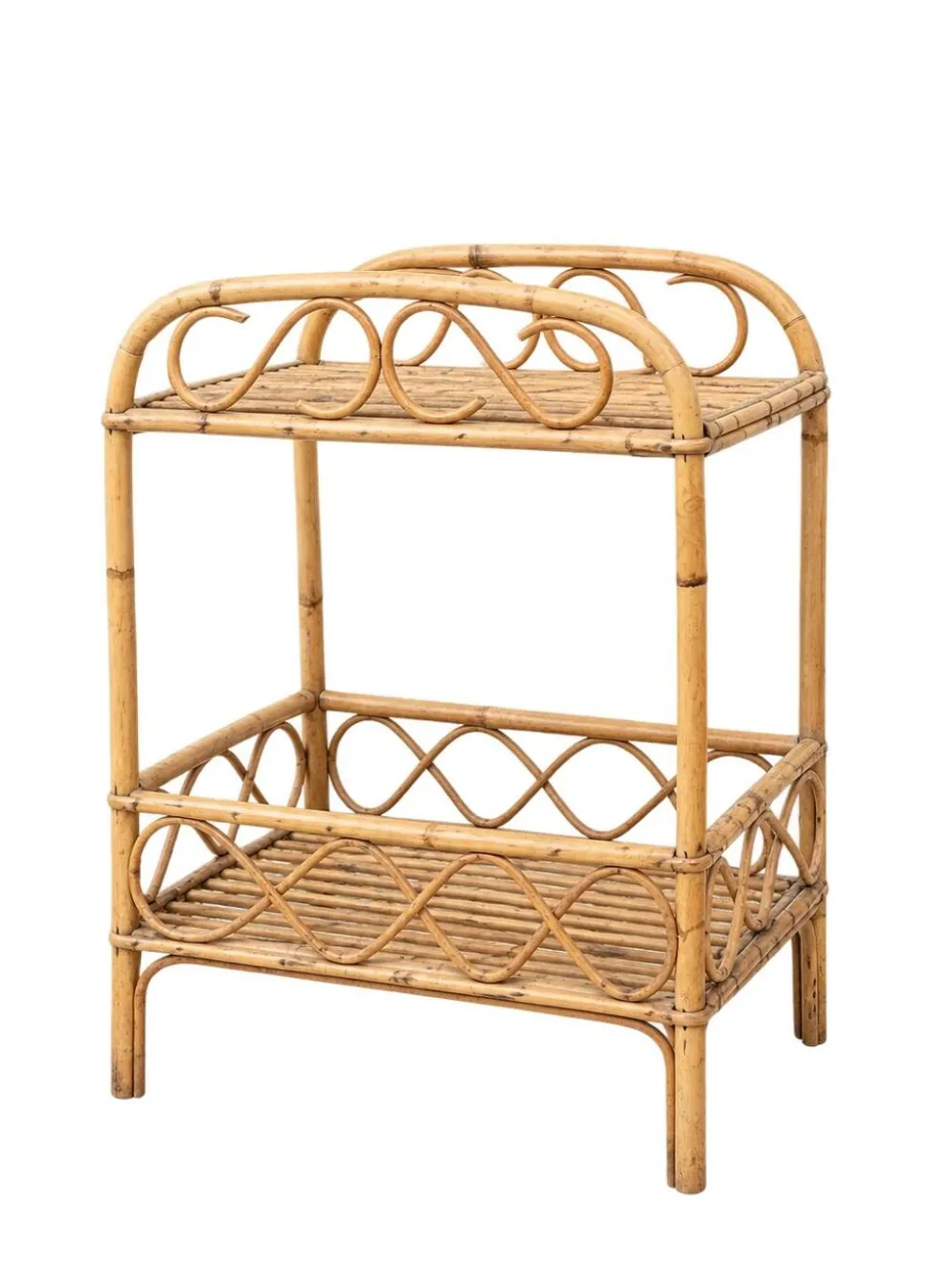 ✨ Petite étagère vintage en osier – esprit bohème ✨