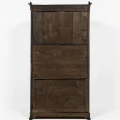 Petite vitrine Biedermeier / Louis-Philippe en noyer et bouleau 1840-1860