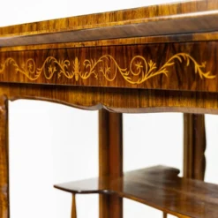 Petite vitrine Biedermeier / Louis-Philippe en noyer et bouleau 1840-1860