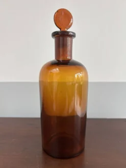 Petit flacon verre ambré