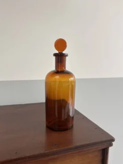 Petit flacon verre ambré
