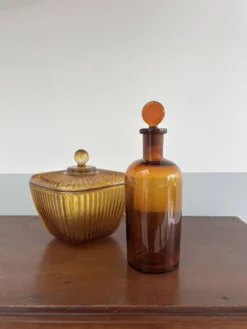 Petit flacon verre ambré