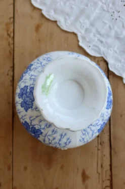 Petit légumier vintage faïence anglaise Feldspath