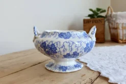 Petit légumier vintage faïence anglaise Feldspath