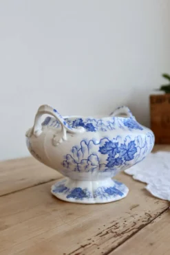 Petit légumier vintage faïence anglaise Feldspath