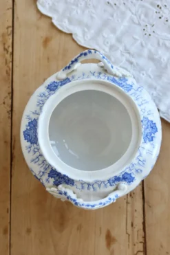 Petit légumier vintage faïence anglaise Feldspath