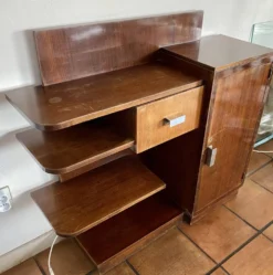 Petit meuble art deco acajou