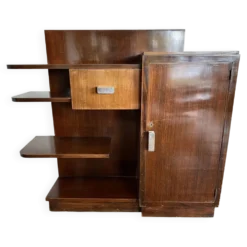 Petit meuble art deco acajou