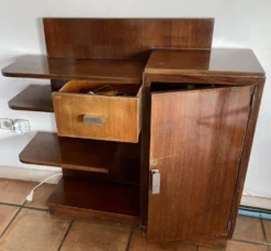 Petit meuble art deco acajou