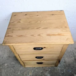 Petit meuble de métier 3 tiroirs en pin