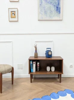 Petit meuble de rangement bois 70s
