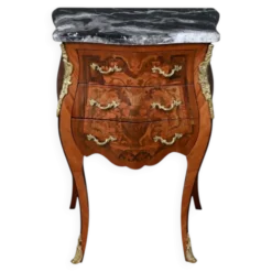 Petit meuble de salon en marqueterie, style Louis XV – Milieu XXe