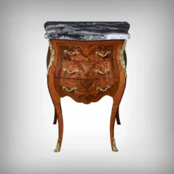 Petit meuble de salon en marqueterie, style Louis XV – Milieu XXe