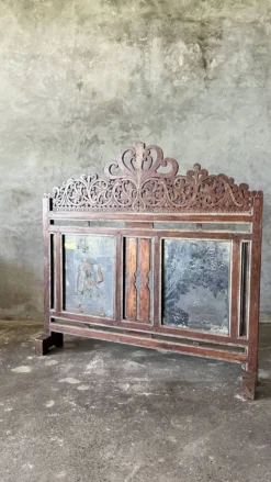 Petit paravent indonésien en bois sculpté H:104 L:106