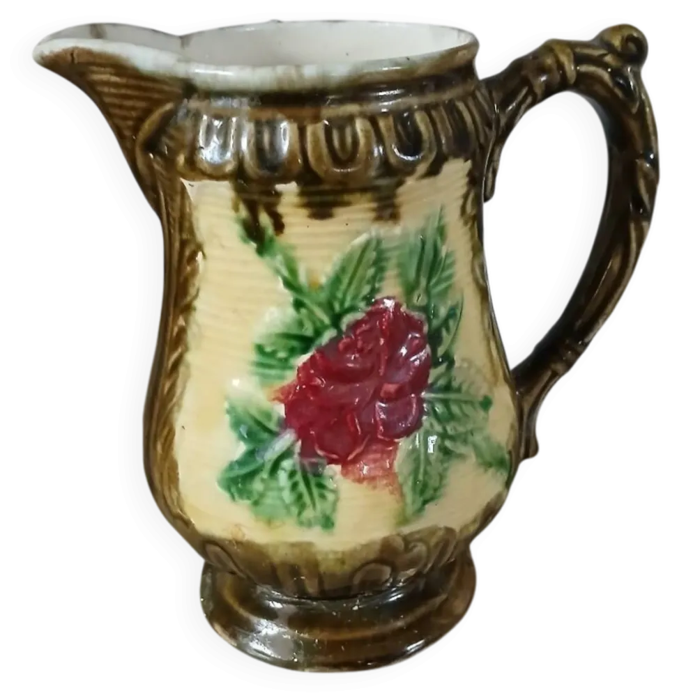 Petit pichet/ crémier ancien en majolique