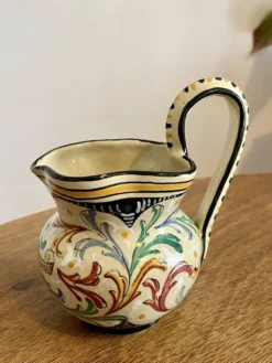 Petit pichet en faïence de Faenza peint main Ca Pirota