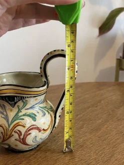 Petit pichet en faïence de Faenza peint main Ca Pirota