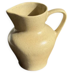 Petit pichet en grès beige H14 L15