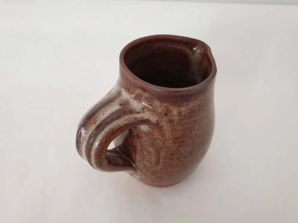 Petit Pichet / pot à lait en céramique Signé Roger Jacques (grès de puisaye)