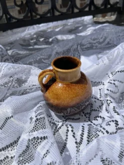 Petit pichet vintage en céramique émaillée Scheurich