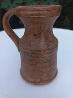 Petit pichet vintage en grès La Hulotte