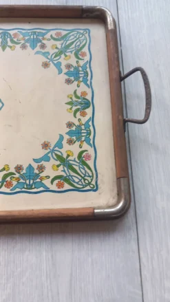 Petit plateau cuisine ancien en bois