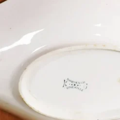 Petit plat vintage creux motif fleurs