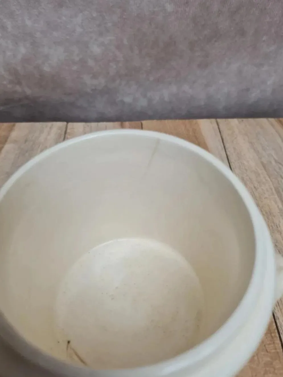 Petit pot couvert Sarreguemines ancien décor floral – charme vintage