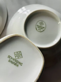Petit pot à lait et coupelles porcelaine Schirnding Bavaria