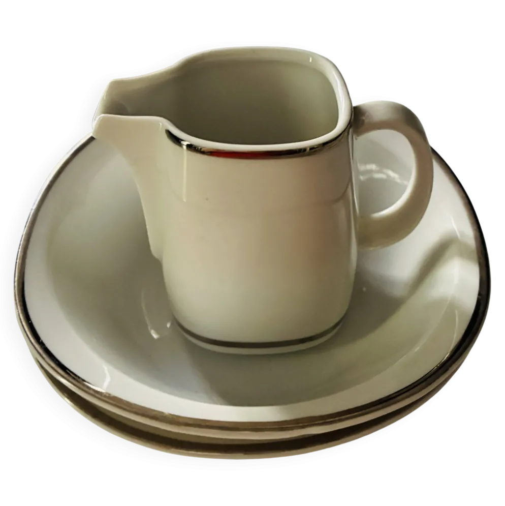 Petit pot à lait et coupelles porcelaine Schirnding Bavaria