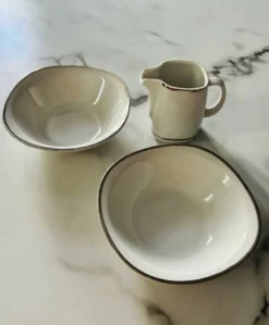 Petit pot à lait et coupelles porcelaine Schirnding Bavaria
