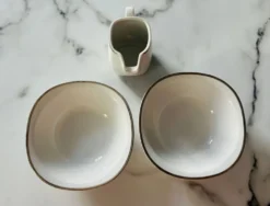 Petit pot à lait et coupelles porcelaine Schirnding Bavaria