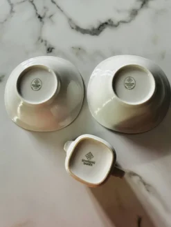Petit pot à lait et coupelles porcelaine Schirnding Bavaria