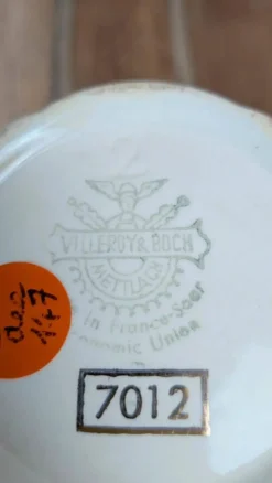 Petit pot à lait Villeroy & Boch liseré doré – vintage