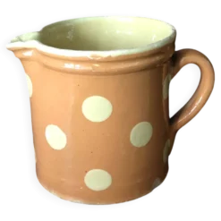 Petit pot rustique à pois