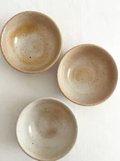 3 petits bols en grès du marais vintage