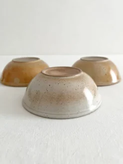 3 petits bols en grès du marais vintage