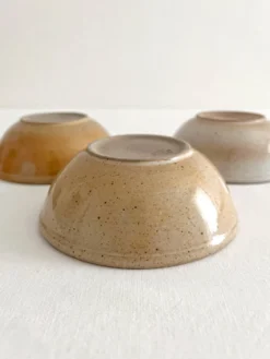 3 petits bols en grès du marais vintage