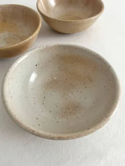 3 petits bols en grès du marais vintage
