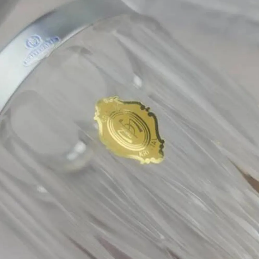Petit seau à glaçons en cristal transparent Demeyere et anse en inox