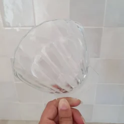 8 petits plats ramequins en forme de Coquillage en verre transparent