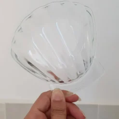 8 petits plats ramequins en forme de Coquillage en verre transparent