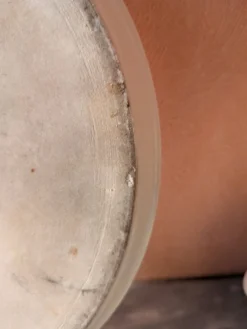 6 petits pots de crème en porcelaine de limoges avec plateau