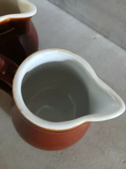 5 petits pots à lait/ crème de bistrot