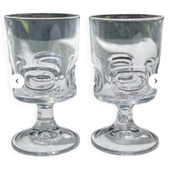 6 petits verres en cristal trempé d'environ 10 cl