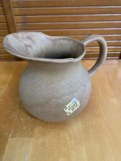 Pichet ancien vieux gres beige années 60 made in france vintage #e340