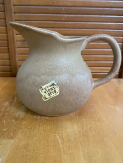 Pichet ancien vieux gres beige années 60 made in france vintage #e340